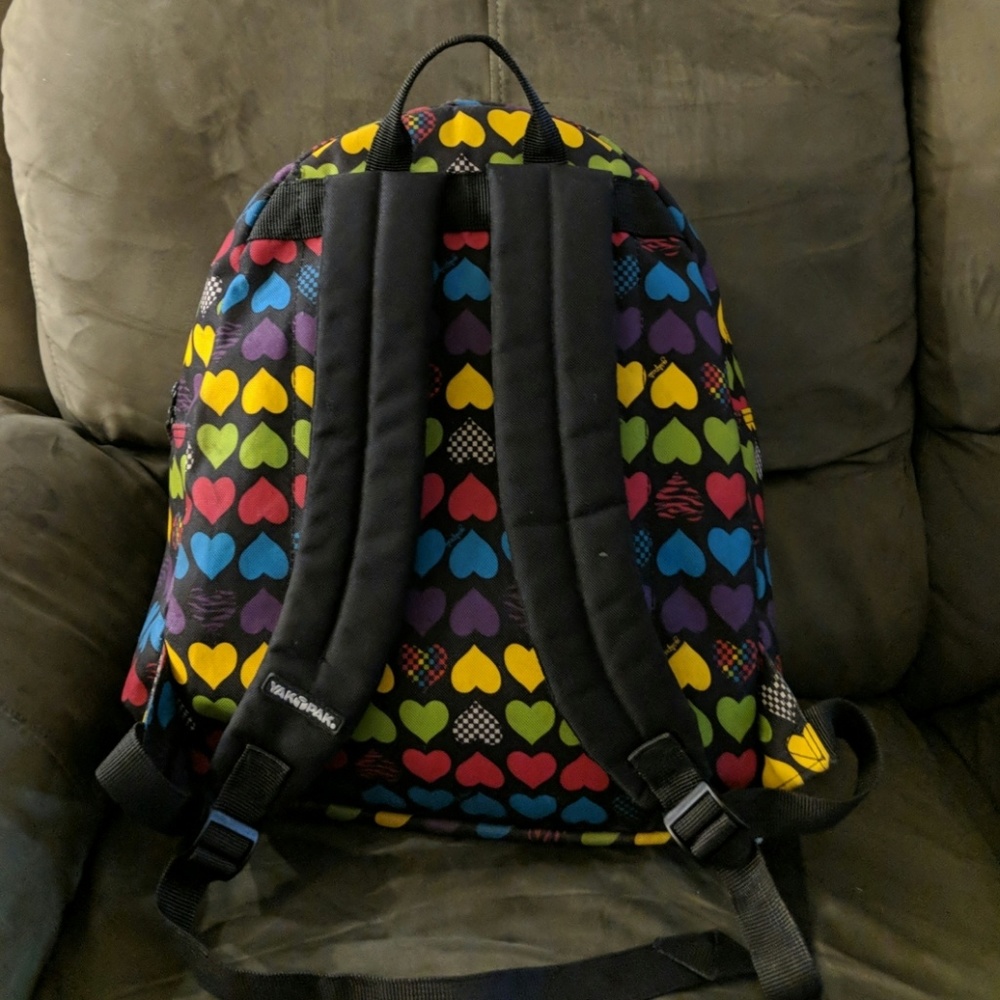 Colorful heart backpack - Picture 2 of 3